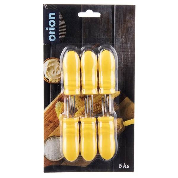 Maiskolbenhalter 6er Set 531341 Gelb - Kunststoff - 2 x 2 x 8 cm