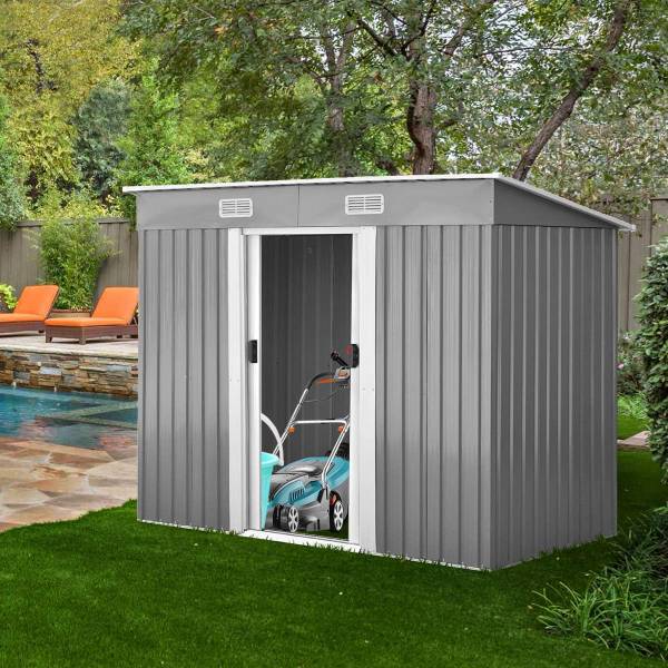 Gereedschapsschuur SF5638SD+NL grijs - metaal - 131 x 181 x 238 cm