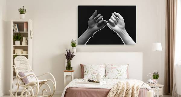 Afbeelding HANDEN Vingers Abstractie 90 x 60 x 60 cm