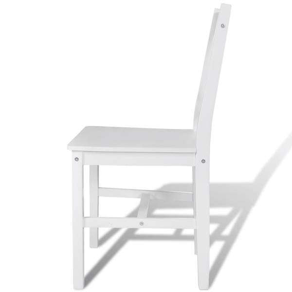 Esszimmerstuhl 241510 2er Set Weiß - Kiefer - 58 x 108 x 63 cm