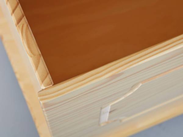 Containerbank Braun - Massivholz - 53 x 47 x 89 cm