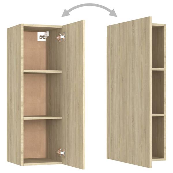 TV-Schrank 3006899-1 (4-teilig) Braun - Holzwerkstoff - 80 x 30 x 30 cm