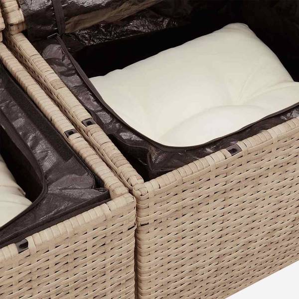 Garten-Lounge-Set 3036596-4 (8-teilig) Beige - Creme
