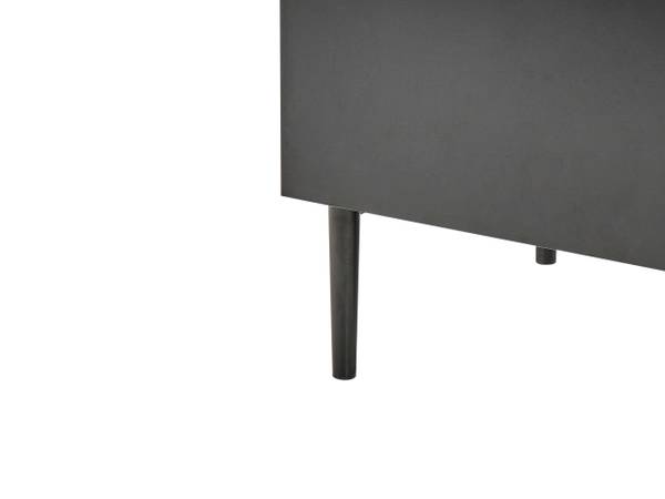 Commode BLYTHE zwart - bruin - plaatmateriaal op houtbasis - 80 x 95 x 40 cm