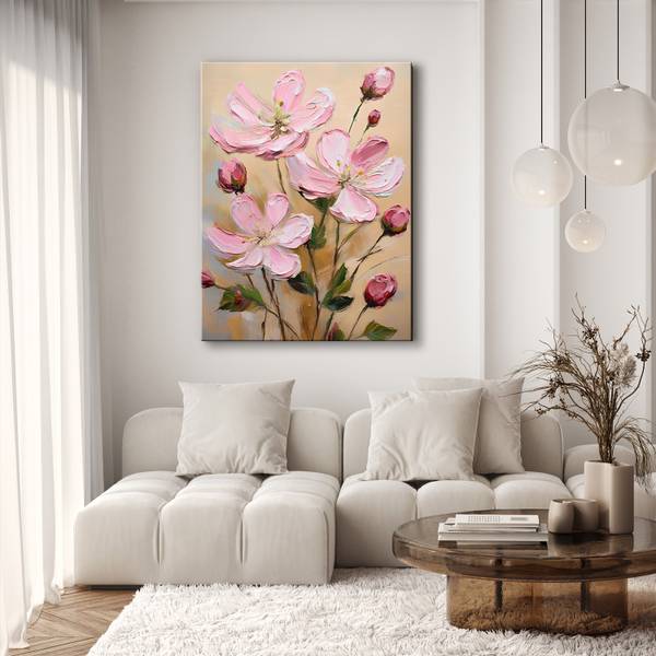 Canvas schilderij Magnolia's 60 x 90 cm