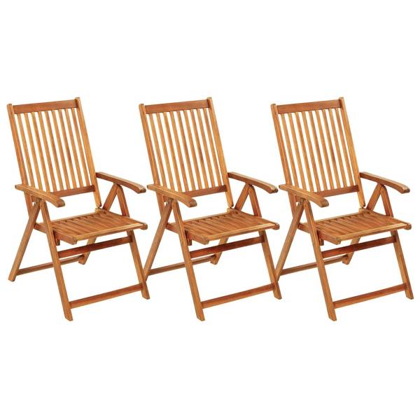 Gartenstuhl 3016489-2 (3er Set) Grau