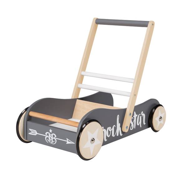 Lauflernwagen Rock Star Baby 3 Grau - Holzwerkstoff - 29 x 45 x 56 cm