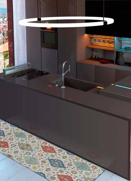 Vinyl-Küchenteppich RICCI Bosporus Tiefe: 200 cm