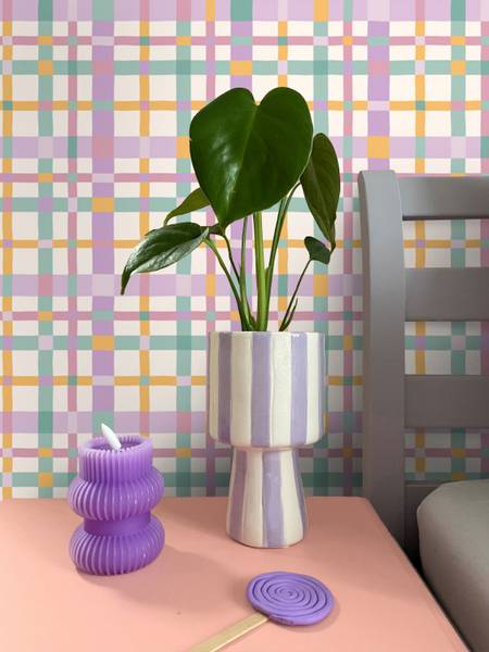 Tapete 132047 Violett - Papier - 50 x 900 x 50 cm