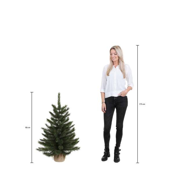 Sapin de Noël Empress Vert - Matière plastique - 71 x 90 x 71 cm