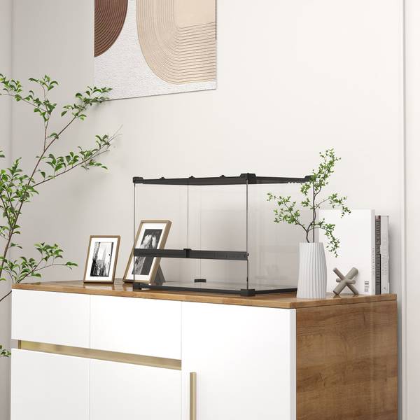 Terrarium D40-052V03BK Schwarz - Glas - 30 x 35 x 50 cm