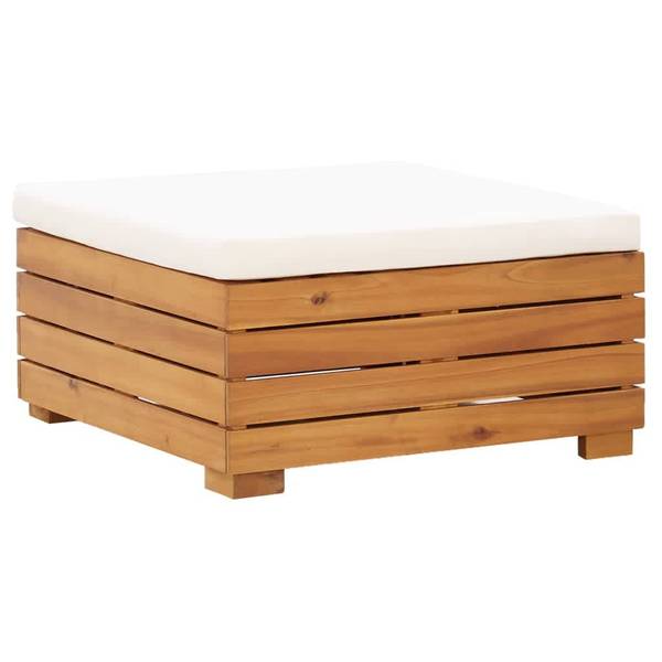 Gartentisch 3001853-4 Weiß - Akazie - 68 x 30 x 68 cm