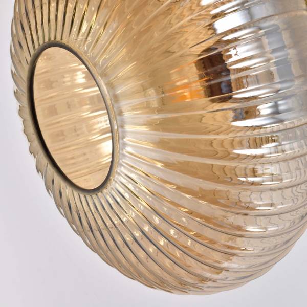 Wandleuchte Ambrine Gold - Metall - 24 x 24 x 20 cm