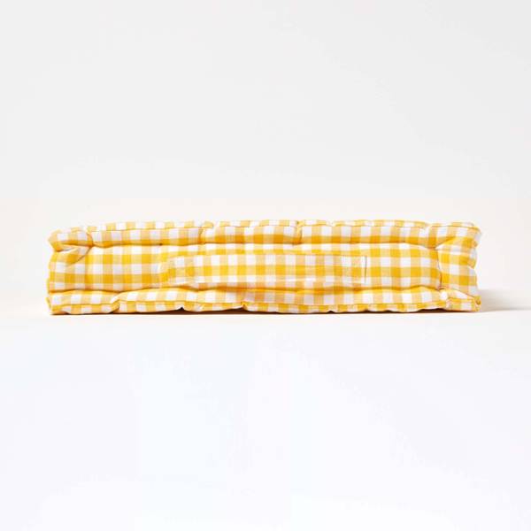 Zitkussen GINGFC geel - 50 x 10 x 50 cm