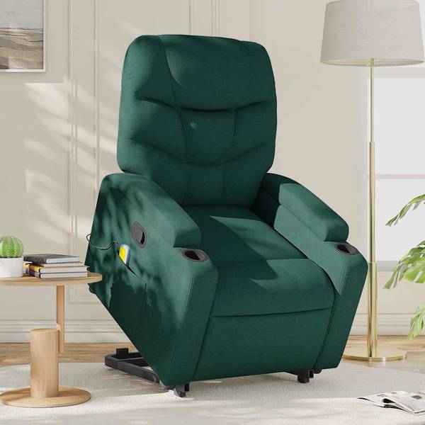 Fauteuil inclinable de massage 3032386-2 Vert foncé