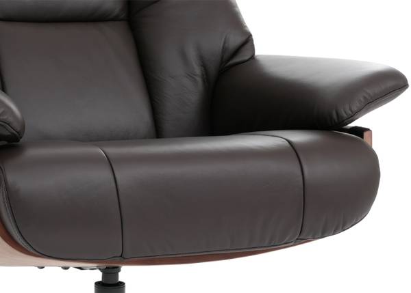 Relaxsessel + Hocker N57 Braun