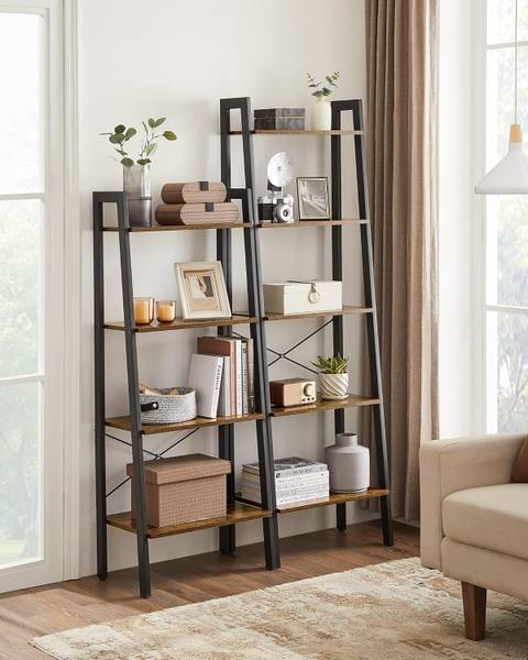 Regal Leesville Braun / Schwarz - Höhe: 37 cm