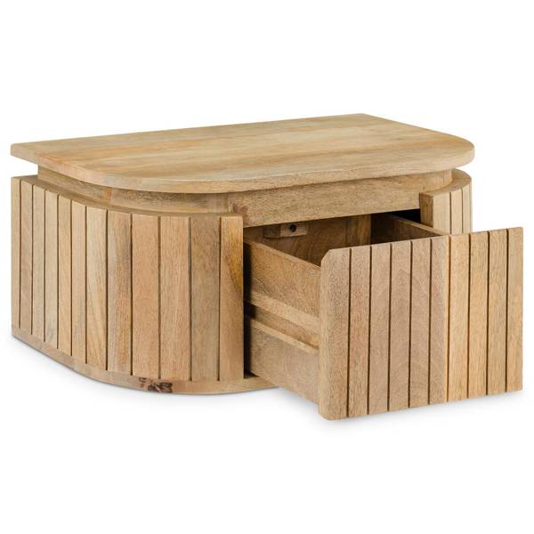Hängender Nachttisch CALASIA Braun - Mango - 55 x 25 x 35 cm
