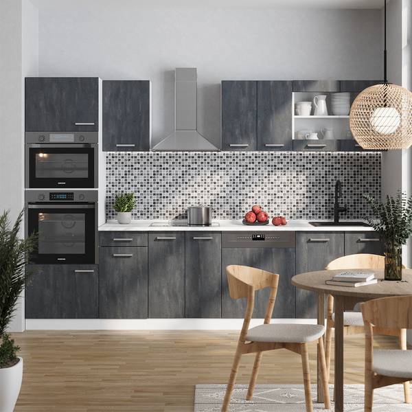kommode 30 cm tief weiß weiss Landhaus 4 Türen Halifax Tiefe Pick-Up-Möbel Schrank