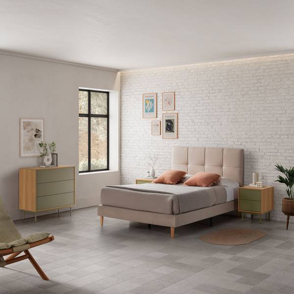 Nachttisch Cuzco Braun - Holzwerkstoff - 40 x 52 x 40 cm