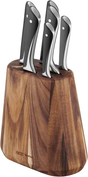 Messerblock Messerset K267S7 7-tlg Braun - Glas - Massivholz - 12 x 20 x 25 cm