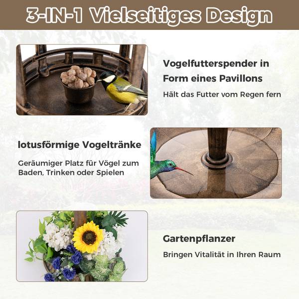 Vogeltränke BL32227 Braun - Kunststoff - 51 x 107 x 51 cm
