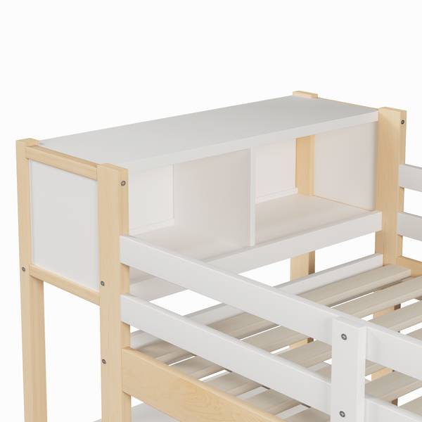 Hochbett Yaman Holz - Weiß