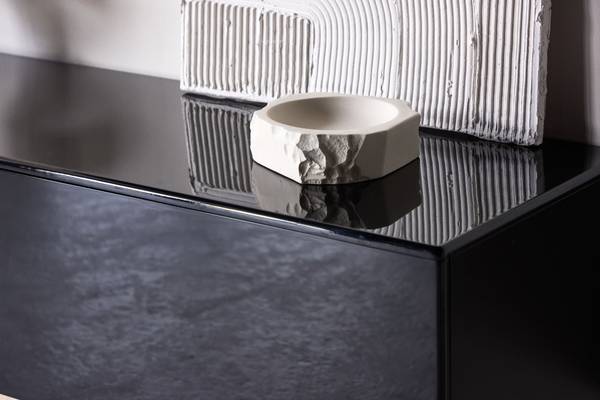 TV-Lowboard Fristad Schwarz - Holzwerkstoff - 160 x 35 x 45 cm