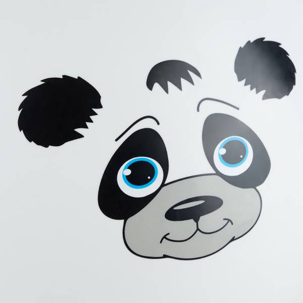 Ballon sauteur  enfants motif animal Blanc - PVC - 45 x 55 x 45 cm