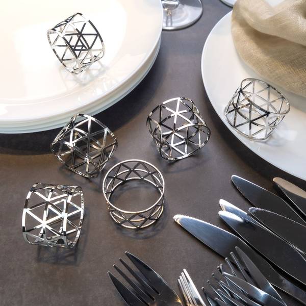 Serviettenring ALINA 6er Set Silber