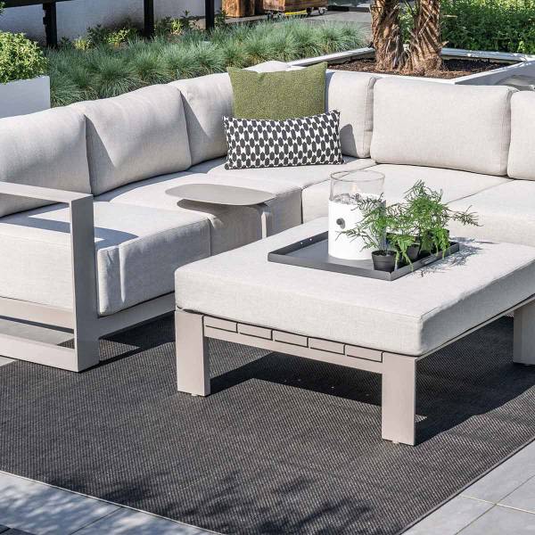 Bijzettafel Sem grijs - aluminium - 30 x 51 x 45 cm