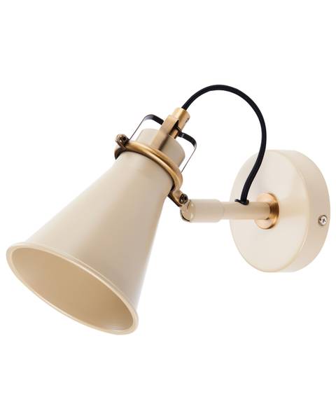 Wandlampen MOYOLA 2-tlg Beige - Gold - Bambus - 11 x 19 x 22 cm