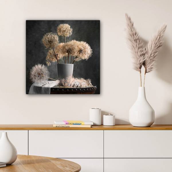 LEINWANDBILD Blumensamen 50 x 50 x 50 cm