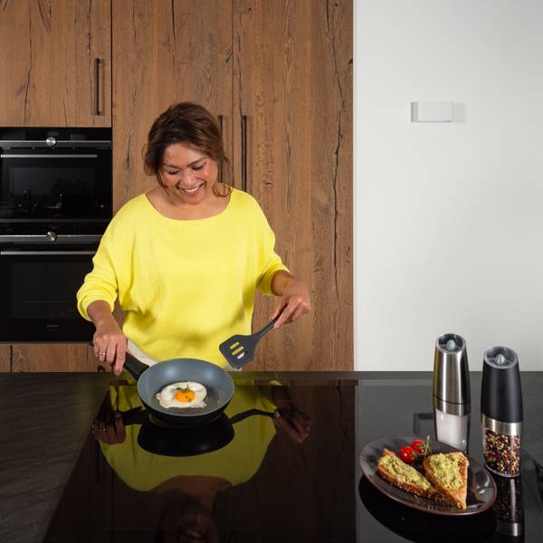 Bratpfanne Black Delight Schwarz - Metall - 18 x 6 x 20 cm