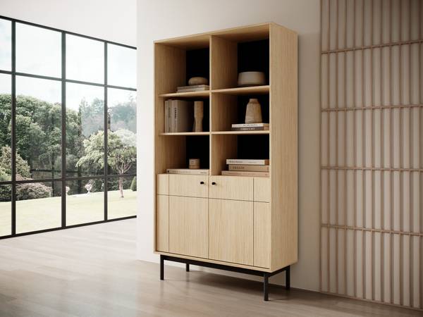 Bücherregal JAPANDIES Braun - Melamin - 104 x 185 x 39 cm