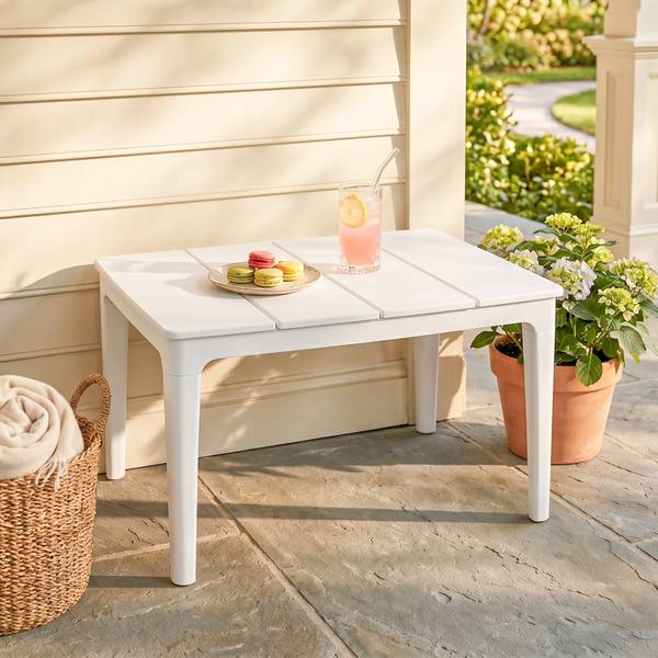 Balkontisch 84G-912V00CW Weiß - Kunststoff - 53 x 39 x 70 cm