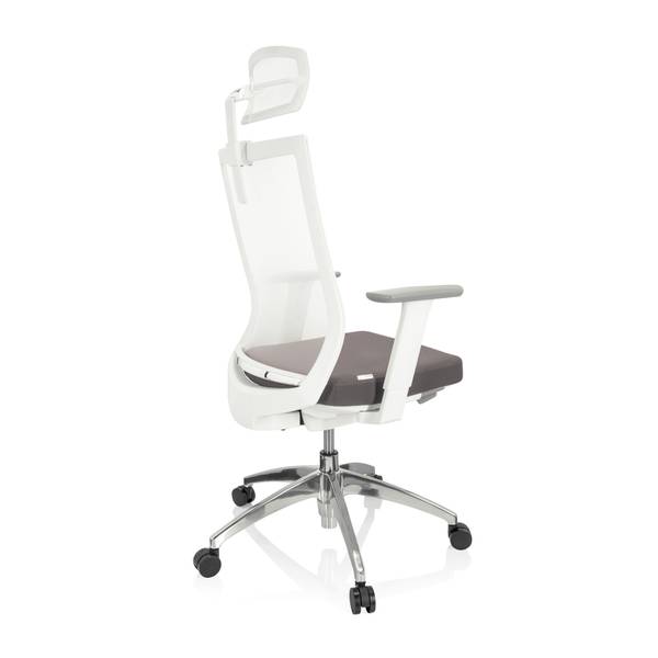 Bürostuhl ASPEN WHITE PRO Grau - Polyester - 55 x 122 x 63 cm