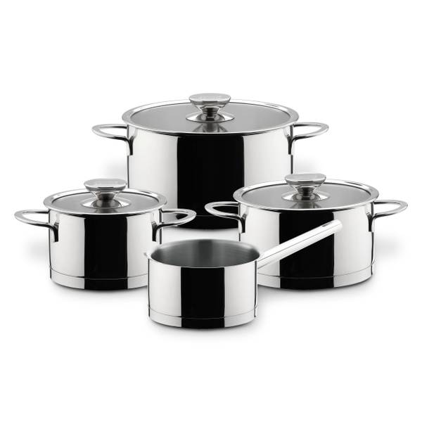 Kochtopfset Millesima (4-tlg) Silber - Metall