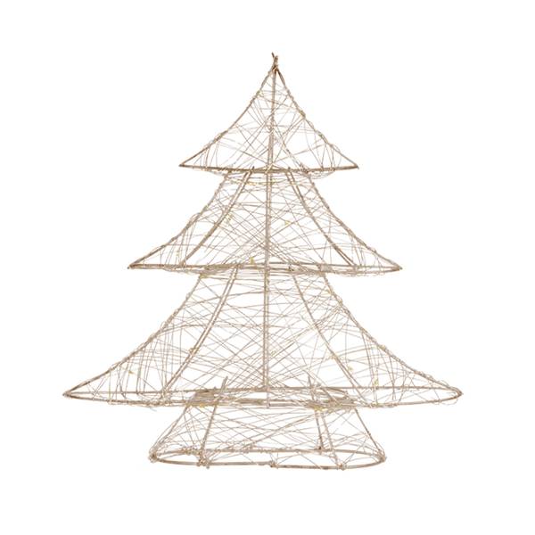 Weihnachtsbaum GLORA-W Gold - Samt - 6 x 30 x 28 cm