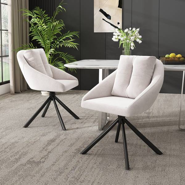 Esszimmerstuhl(2er-set) Bruk Beige - Holzwerkstoff - 59 x 79 x 65 cm