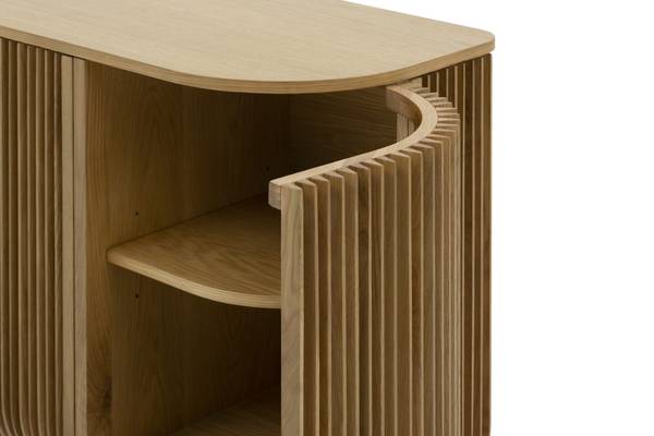 Sideboard Franz Beige - Eiche - 45 x 69 x 175 cm