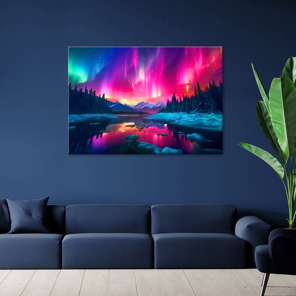 Wandbild abstrakter himmel landschaft 120 x 80 cm