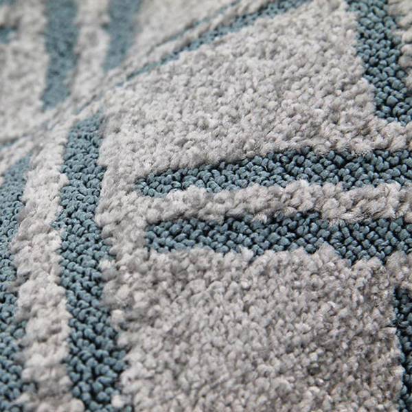 Tapis STRUCTURA Gris - Textile - 133 x 190 x 190 cm