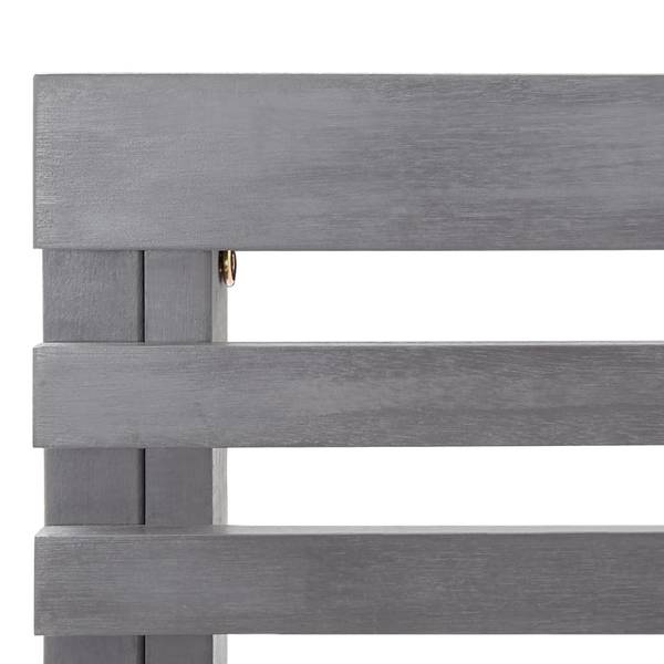 Eckbank 3004504 Grau - Akazie - 100 x 91 x 140 cm