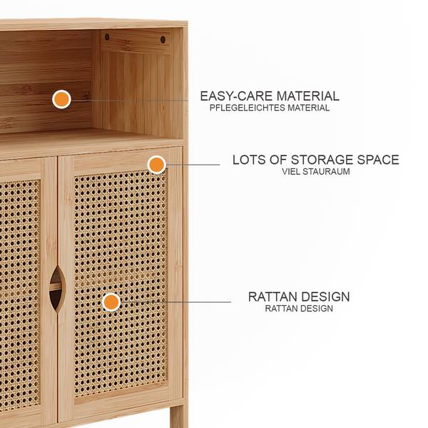 Meuble salle de bain Liora 51646 Vert - Bois manufacturé - 60 x 80 x 29 cm