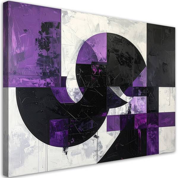 Canvas schilderij Abstracte geometrie 120 x 80 cm