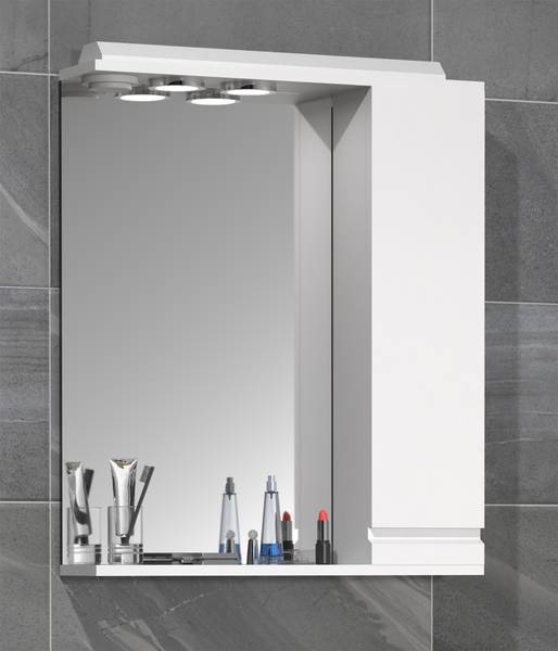 Borne miroir Silora Blanc