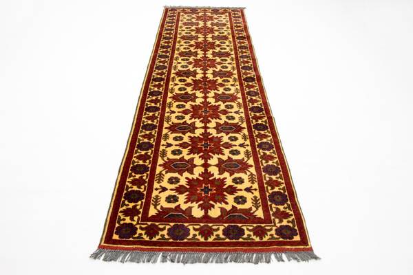 Orientteppich Läufer Oriental Rot - Wolle - 80 x 1 x 304 cm