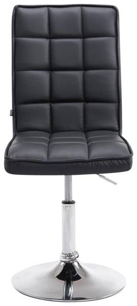 Chaise de bureau Peking V2 Lot de 2 Noir - Cuir synthétique - 43 x 90 x 59 cm