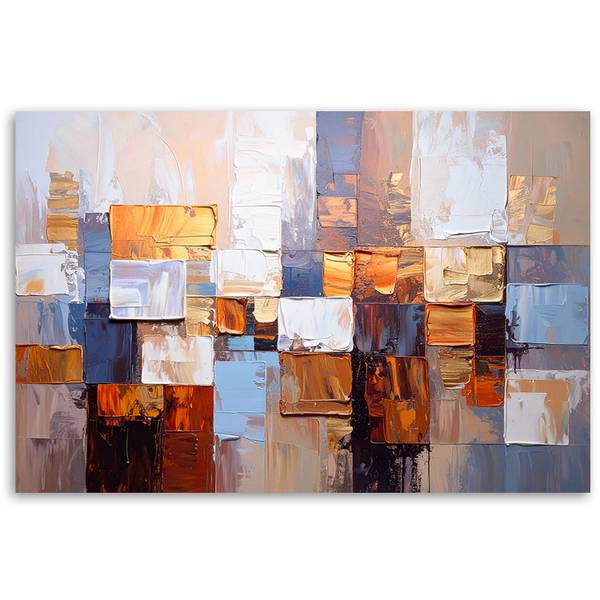 Canvas schilderij Geometrie 100 x 70 cm